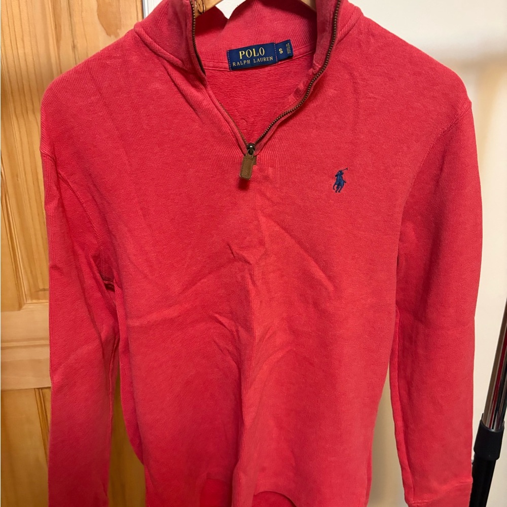 Polo by Ralph Lauren Crimson/Orange quarter-zip Sweater
